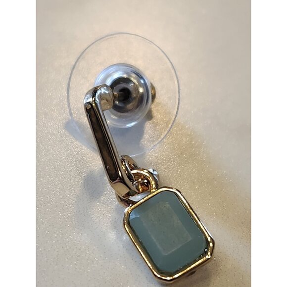 Nine West Gold-Tone & Light Blue Stone 3-Pair Earring Set - Picture 6 of 6